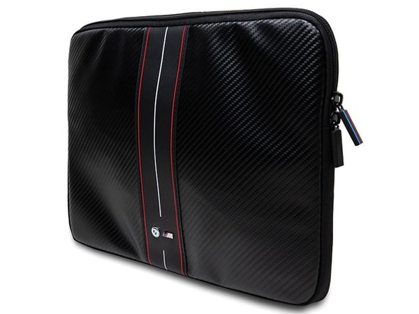 BMW Carbon & Red Stripe sleeve för 14" laptop - svart