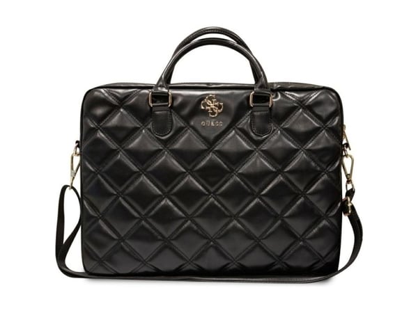 Kotelo Guess PU Grained 4G Metal Logo Computer Bag 15/16" Musta