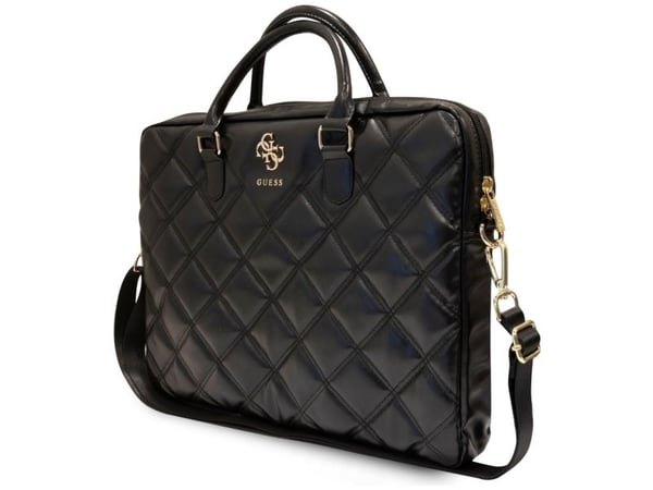 Kotelo Guess PU Grained 4G Metal Logo Computer Bag 15/16" Musta