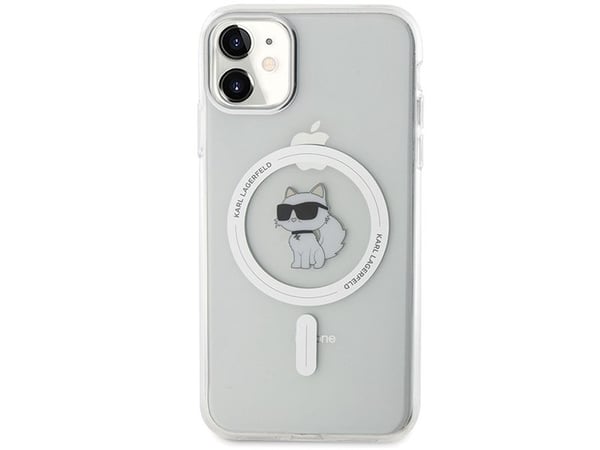 Karl Lagerfeld IML Choupette MagSafe-skal för iPhone 11 / Xr - transparent