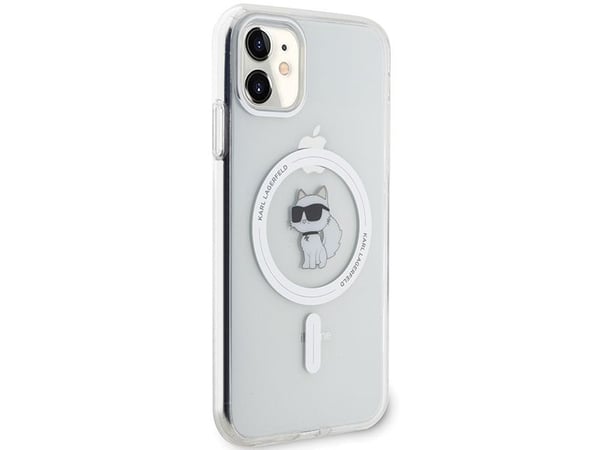Karl Lagerfeld IML Choupette MagSafe-skal för iPhone 11 / Xr - transparent