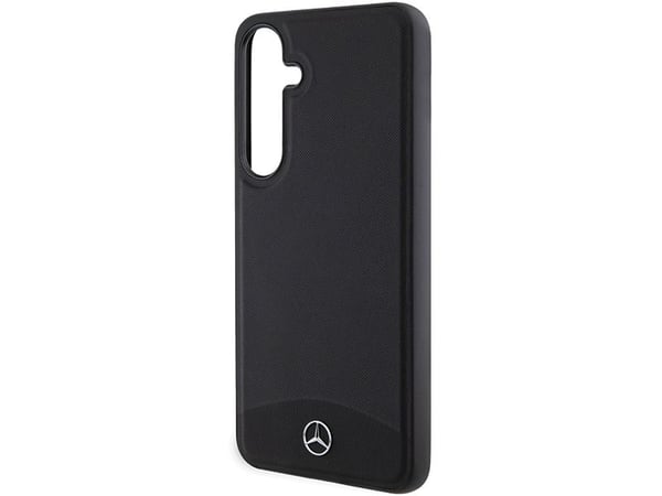 Mercedes Benz Samsung Galaxy S24 Plus Mercedes Nahkakotelo Teksturoitu &amp; Plain MagSafe (MEHMS24M23RBARK) musta