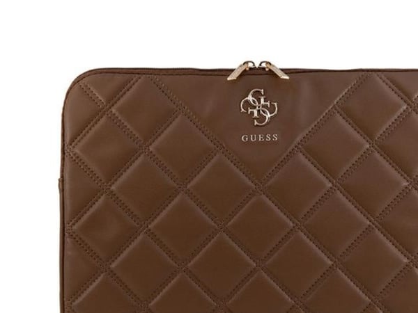 Guess Quilted 4G Sleeve-etui - for notebook 13" / 14" (brun)