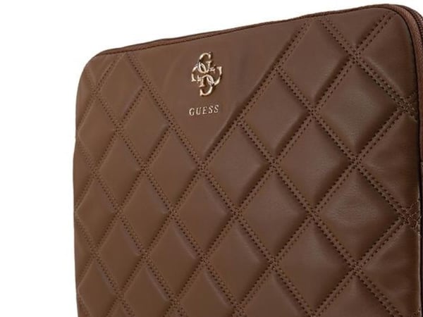 Guess Quilted 4G Sleeve-etui - for notebook 13" / 14" (brun)