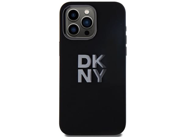 DKNY DKHCP15LSMCBSK iPhone 15 Pro 6.1" lajitella kovakotelo kansi i flydende silikone metal-logo silikone metal-logo