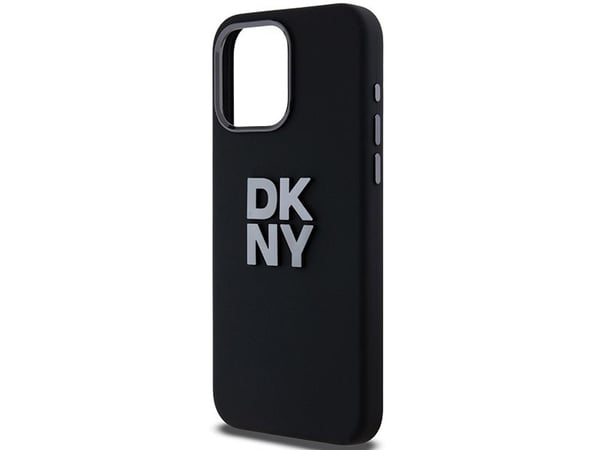 DKNY DKHCP15LSMCBSK iPhone 15 Pro 6.1" lajitella kovakotelo kansi i flydende silikone metal-logo silikone metal-logo