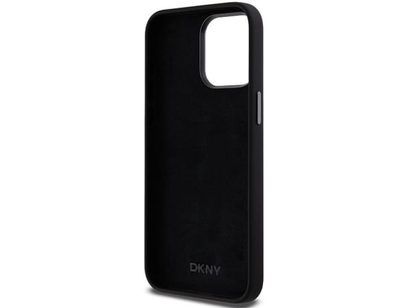 DKNY DKHCP15LSMCBSK iPhone 15 Pro 6.1" lajitella kovakotelo kansi i flydende silikone metal-logo silikone metal-logo