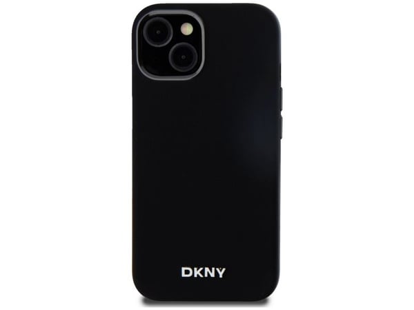 DKNY hårdskal Liquid Silicone Small Metal Logo MagSafe till iPhone 14 / 15 / 13 6.1" svart