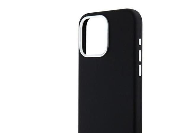 DKNY DKHMP14XSMCHLK iPhone 14 Pro Max 6,7" svart hardcase Liquid Silicone Small Metal Logo MagSafe