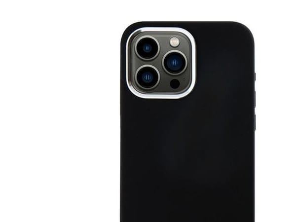 DKNY Liquid Silicone Small Metal Logo MagSafe - deksel til iPhone 15 Pro Max (svart)