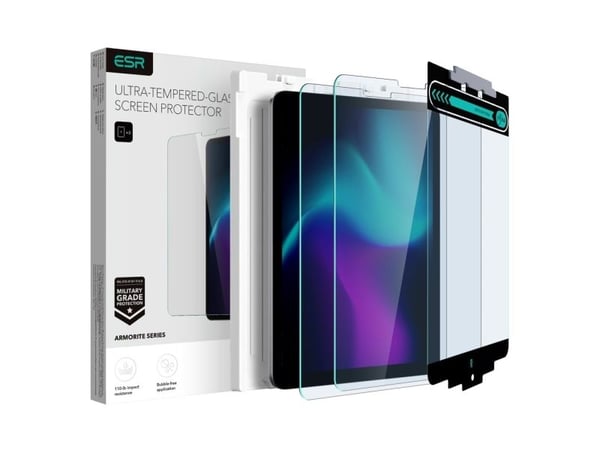 ESR herdet skjermbeskytter ESR ARMORITE 2-pakk til iPad Air 10.9 (4/5/2020-2022) / PRO 11 (2/3/4/2020-2022) clear