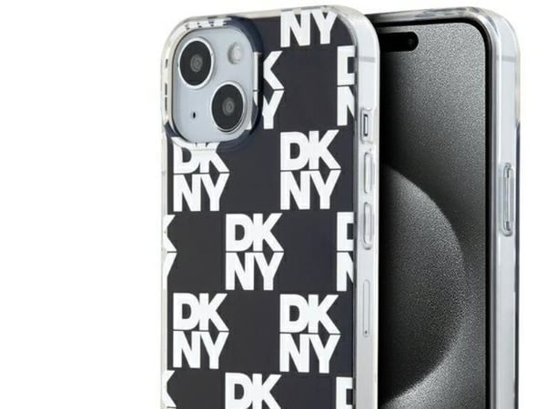 DKNY DKNY DKHCP15MHDLCEK iPhone 15 Plus / 14 Plus 6.7" czarny/black hardcase IML Checkered Mono Pattern