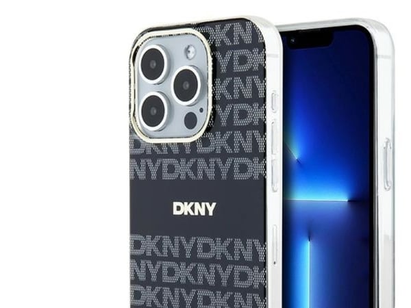 DKNY DKHMP14LHRHSEK iPhone 14 Pro 6,1" svart hardcase IML Mono & Stripe MagSafe