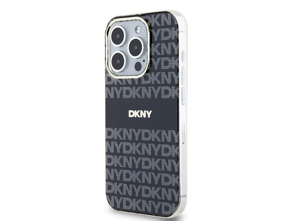 DKNY DKHMP14LHRHSEK iPhone 14 Pro 6,1" svart hardcase IML Mono & Stripe MagSafe