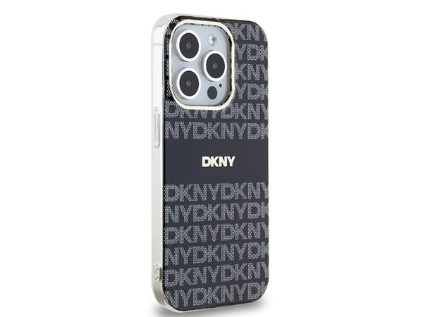 DKNY DKHMP14LHRHSEK iPhone 14 Pro 6,1" svart hardcase IML Mono & Stripe MagSafe