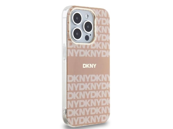 DKNY DKHMP14LHRHSEP iPhone 14 Pro 6,1" rosa/pink hardcase IML Mono & Stripe MagSafe