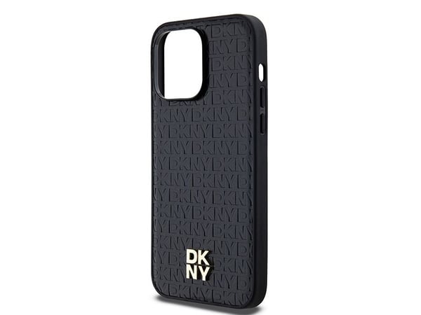 DKNY DKHMP14LPSHRPSK iPhone 14 Pro 6,1" lajittelu kovakotelo Lædermønster Metalli-logo MagSafe