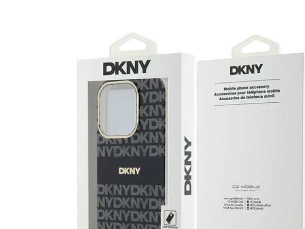 DKNY kovakotelo iPhone 14 Pro Max 6,7" sort hårdt cover IML Mono &amp; Stripe MagSafe IML Mono &amp; Stripe MagSafe