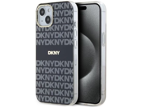 DKNY DKNY DKHMP15MHRHSEK iPhone 15 Plus / 14 Plus 6.7" czarny/black hardcase IML Mono & Stripe MagSafe