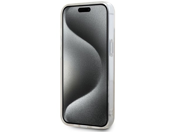 DKNY IML Mono &amp; Stripe MagSafe-skal till iPhone 15 Plus / 14 Plus - rosa