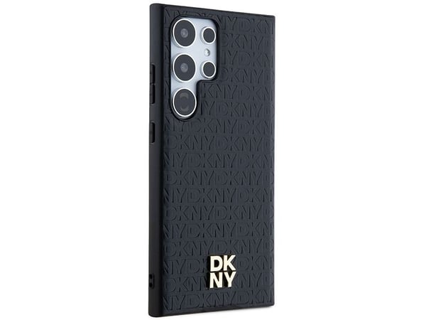 Samsung Galaxy S24 Ultra DKNY Nahkakotelo Kuvio Metalli Logo MagSafe (DKHMS24LPSHRPSK) musta