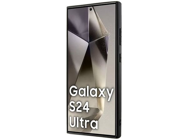 Samsung Galaxy S24 Ultra DKNY Nahkakotelo Kuvio Metalli Logo MagSafe (DKHMS24LPSHRPSK) musta