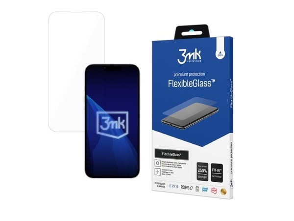 3mk FlexibleGlass - Skärmskydd för mobiltelefon - splitterskydd - glas - för Apple iPhone 16e, 17e