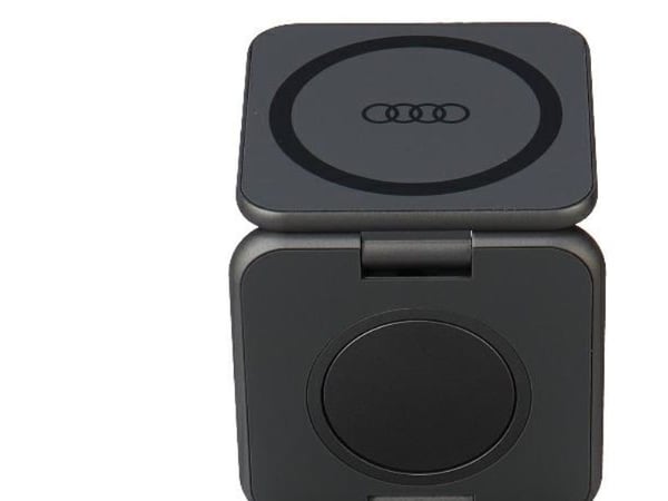 Audi kokoontaitettava induktiivinen laturi 3in1 harmaa/harmaa Big Logo AU-MWC3IN1-GT/D1-GY