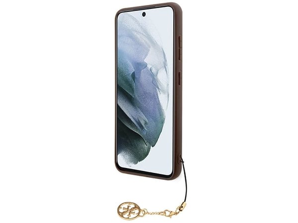 Guess 4G Charms Collection-skal för Samsung Galaxy A35 - brun