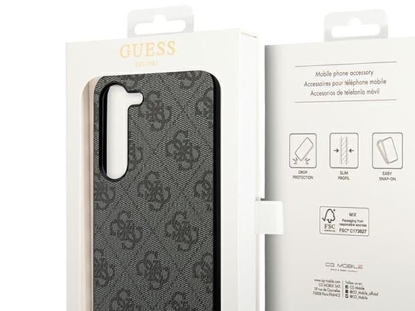 Guess 4G Charms Collection-etui til Samsung Galaxy A35 - svart