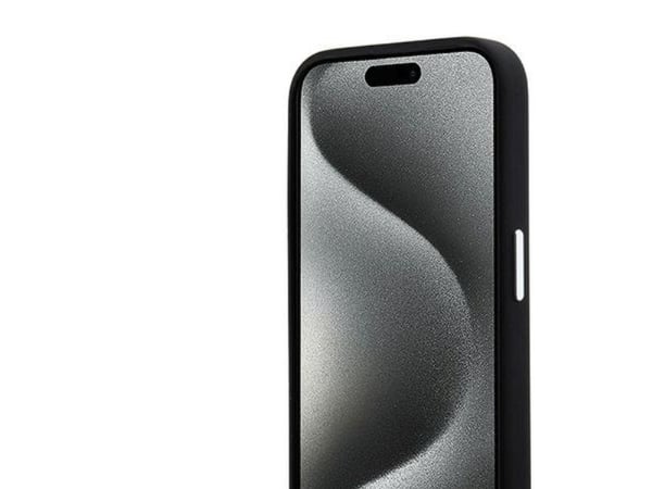 Karl Lagerfeld KLHCP15LSCMSMVK iPhone 15 Pro 6.1" czarny/black hardcase Silicone Metal Script Logo