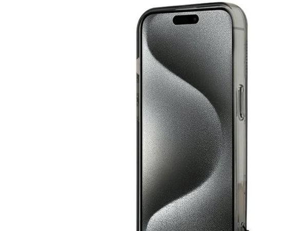 Karl Lagerfeld KLHCP15XHKDPNSK iPhone 15 Pro Max 6.7" czarny/black hardcase IML Mono KL Pattern & Cord
