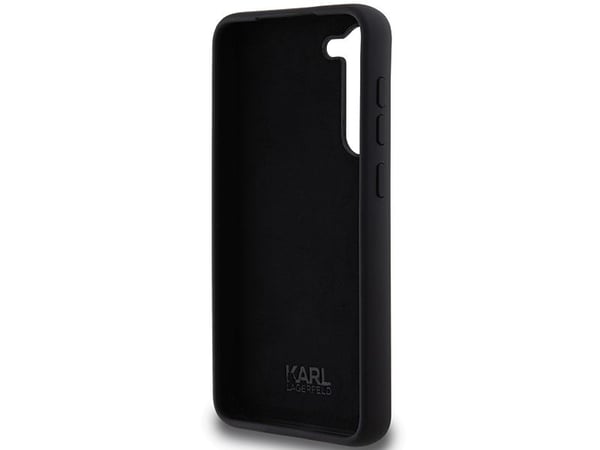 Samsung Galaxy S24 Plus Karl Lagerfeld silikonskal Choupette Metal Pin (KLHCS24MSMHCNPK) svart