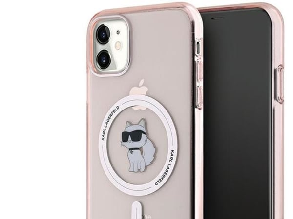 Karl Lagerfeld Karl Lagerfeld KLHMN61HFCCNOP iPhone 11 / Xr 6.1" rosa/rosa hardcase IML Choupette MagSafe