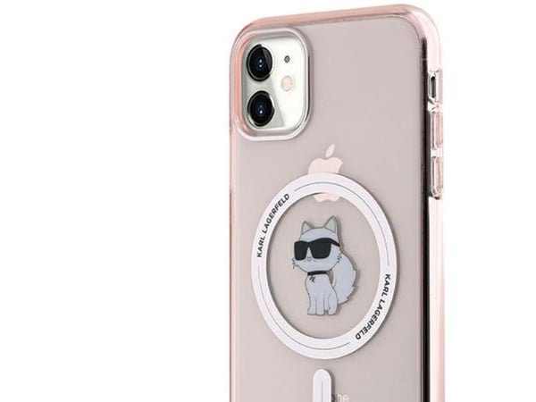 Karl Lagerfeld Karl Lagerfeld KLHMN61HFCCNOP iPhone 11 / Xr 6.1" rosa/rosa hardcase IML Choupette MagSafe