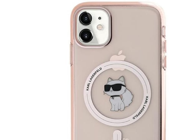 Karl Lagerfeld Karl Lagerfeld KLHMN61HFCCNOP iPhone 11 / Xr 6.1" rosa/rosa hardcase IML Choupette MagSafe