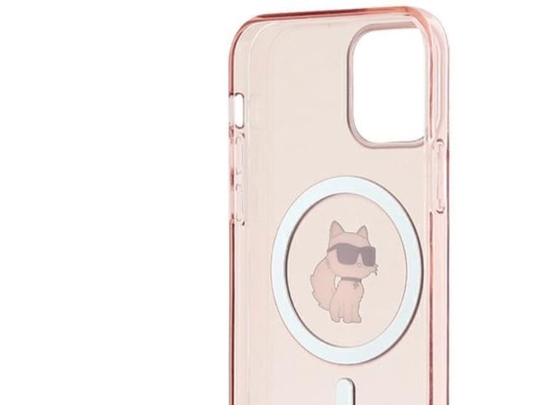 Karl Lagerfeld Karl Lagerfeld Karl Lagerfeld KLHMP12MHFCCNOP iPhone 12/12 Pro 6.1" różowy/pink kovakotelo IML Choupette MagSafe