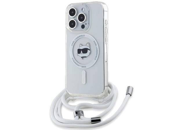 Karl Lagerfeld IML Choupette Head & Cord MagSafe-skal till iPhone 14 Pro - transparent