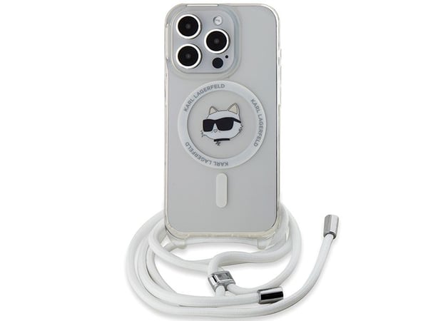 Karl Lagerfeld IML Choupette Head & Cord MagSafe-skal till iPhone 14 Pro - transparent