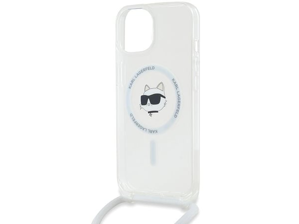 Karl Lagerfeld IML Choupette Head &amp; Cord MagSafe-etui for iPhone 14/13/15 - gjennomsiktig