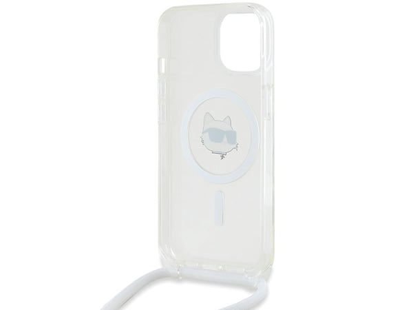 Karl Lagerfeld IML Choupette Head &amp; Cord MagSafe tapauksessa iPhone 14 / 13 / 15 - kirkas