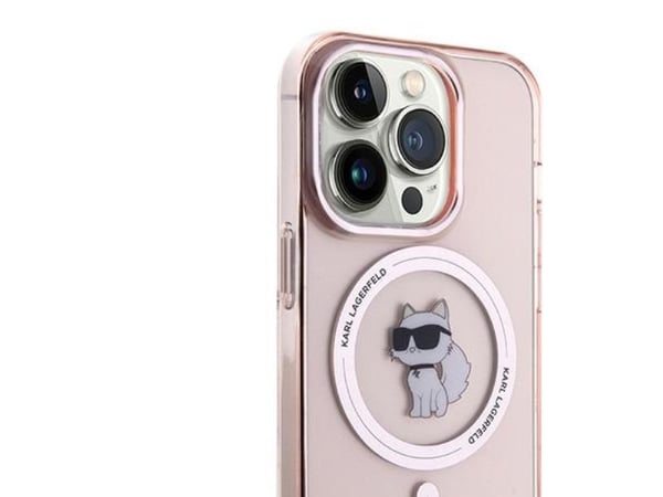 Karl Lagerfeld Karl Lagerfeld KLHMP14XHFCCNOP iPhone 14 Pro Max 6,7" rosa/rosa hardcase IML Choupette MagSafe