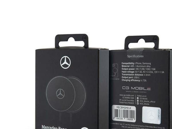 Mercedes induktiivinen laturi MECBMSMELK musta/musta 15W MagSafe