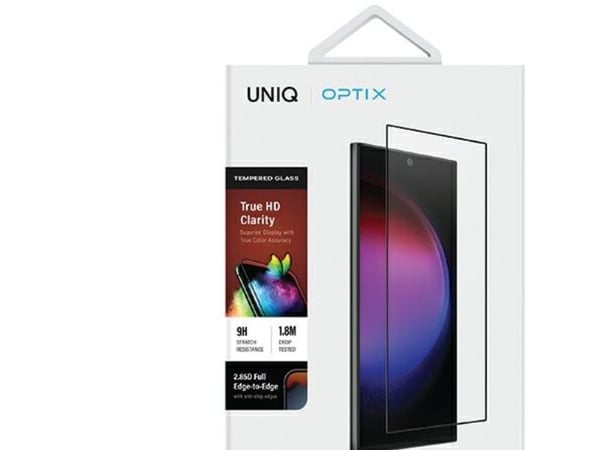 Uniq Optix Vivid - Samsung Galaxy S24 Ultra su aplikatoriumi