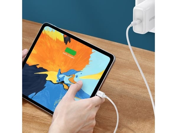 Ugreen 60518, 1 m, USB C, USB C, USB 2.0, 480 Gbit/sek., Hvit