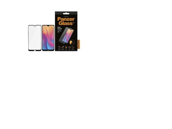 PanzerGlass - Skjermbeskyttelse for mobiltelefon - glass - rammefarge svart - for Xiaomi Redmi 8A