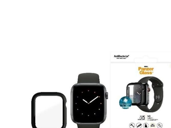 PanzerGlass - Skjermbeskyttelse for smart armbåndsur - helhus - glass - svart - for Apple Watch Hermès Series 9, SE 3, Series 10, Series 11, Series...