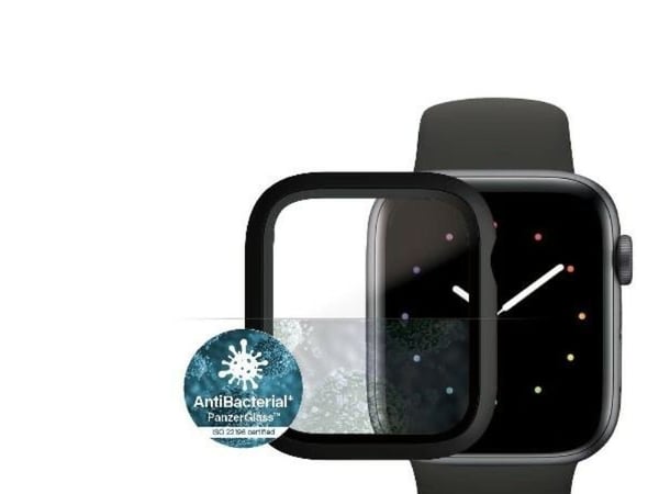PanzerGlass - Skjermbeskyttelse for smart armbåndsur - helhus - glass - svart - for Apple Watch Hermès Series 9, SE 3, Series 10, Series 11, Series...