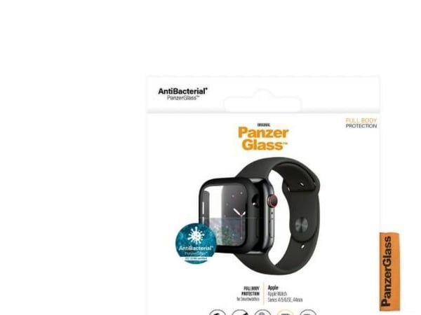 PanzerGlass - Skjermbeskyttelse for smart armbåndsur - helhus - glass - svart - for Apple Watch Hermès Series 9, SE 3, Series 10, Series 11, Series...