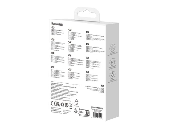 Baseus C40141001111-00, Automatisk, Cigartenner/lighter, Trådløs lading, Sort